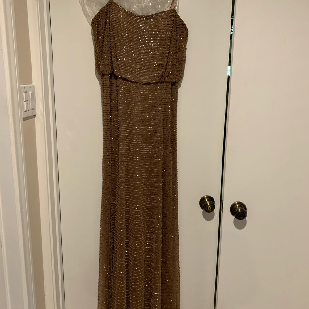 Strapless Beaded Gown